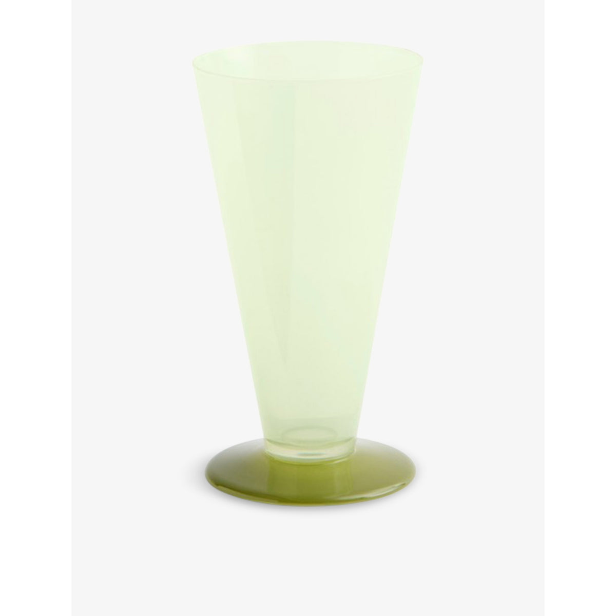 Conical Small Glass Vase - Light Blue Lavender Blue - S