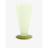 Conical Small Glass Vase - Light Blue Lavender Blue - S