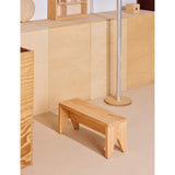 HAY Manolito long pine-wood stool 60cm (British brand)