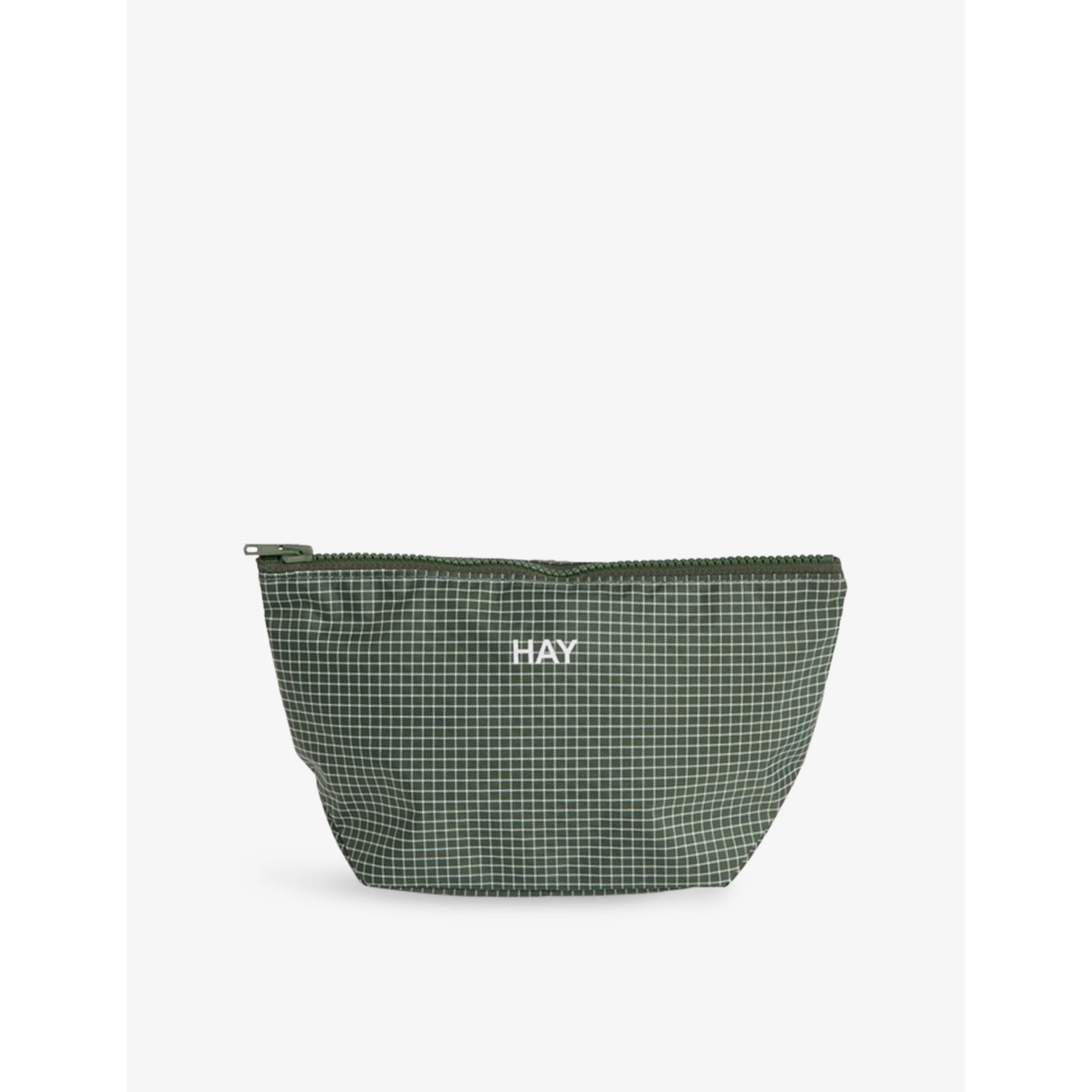 Grid Small Woven Pouch - BURGUNDY