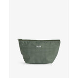 Grid Small Woven Pouch - BURGUNDY