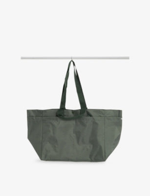 Hay Grid Medium Weekend Woven Tote Bag - British product