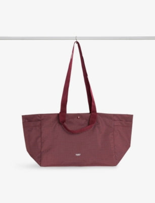 Hay grid mini woven tote bag, imported from the UK