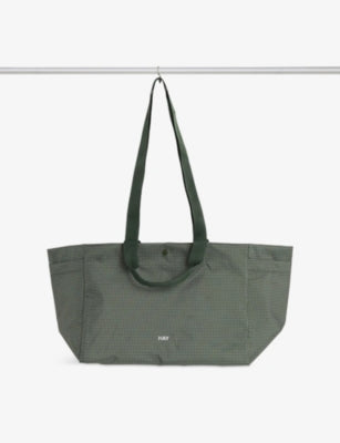 Hay grid mini woven tote bag, imported from the UK