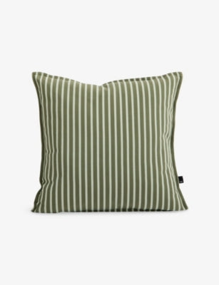 Hay striped woven cushion 50cm, imported from the UK