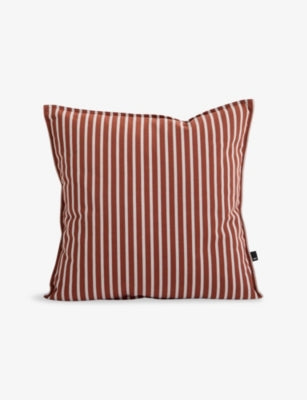Hay striped woven cushion 50cm, imported from the UK