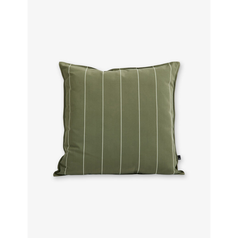 Terrazza Striped Woven Cushion - Olive Narrow Stripe