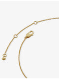 Monica Vinader Initial C gold vermeil necklace (British brand)