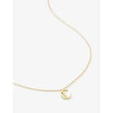 Monica Vinader Initial C gold vermeil necklace (British brand)