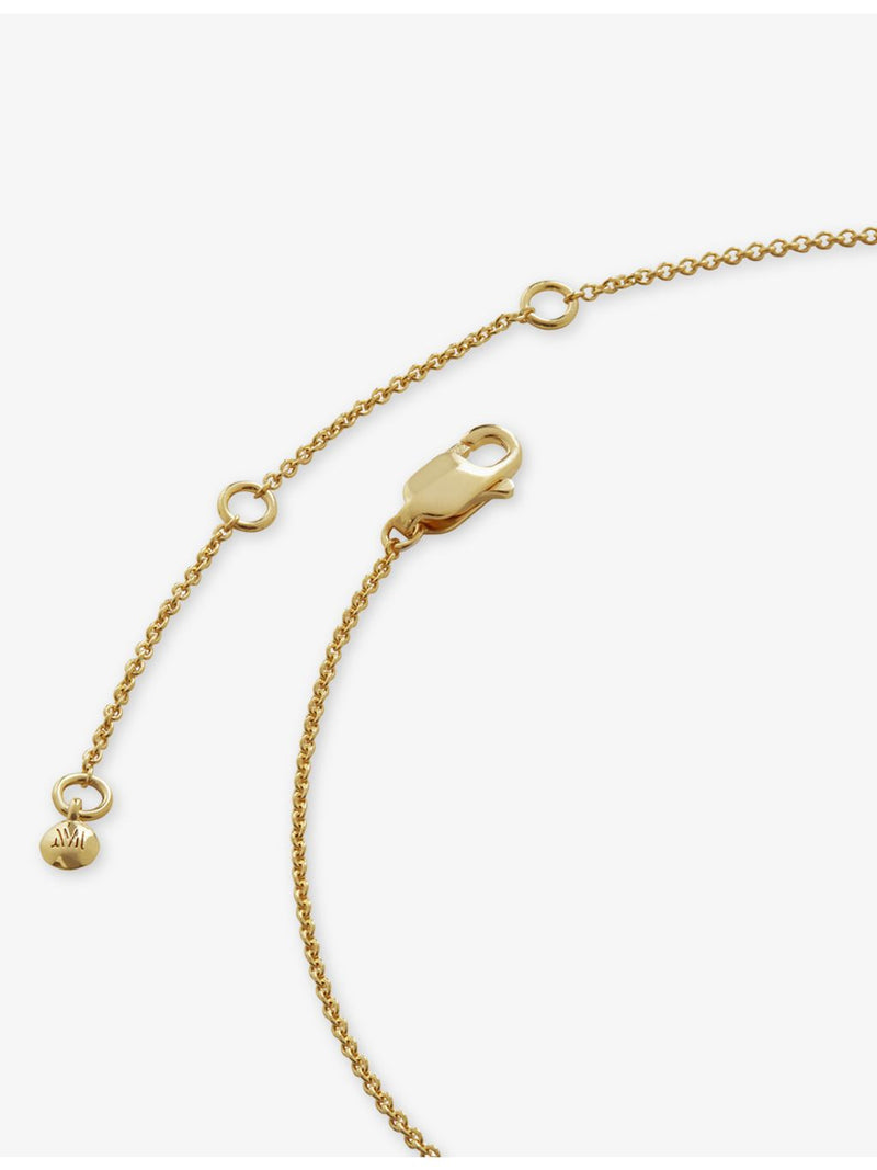 Monica Vinader Initial D 18ct gold vermeil sterling silver necklace (British brand)
