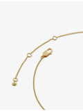 Monica Vinader initial E necklace in 18ct gold vermeil (British brand)