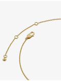 Monica Vinader gold vermeil initial M necklace, adjustable 41-46cm - British product