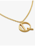 Monica Vinader initial Q necklace in 18ct gold vermeil - British product