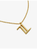 Monica Vinader Initial Z necklace in 18ct gold vermeil (British brand)