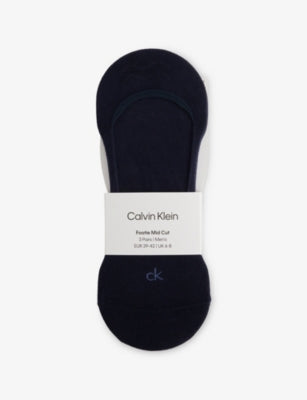 Calvin Klein Set of Three Cotton-Blend Socks