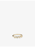 Mejuri Ziggy 14ct yellow gold diamond ring, UK version