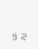 Mejuri brioche 18ct gold vermeil hoop earrings 16.3mm, imported from the UK