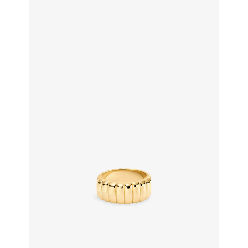 Charlotte Bold 18ct Gold Vermeil Ring - K
