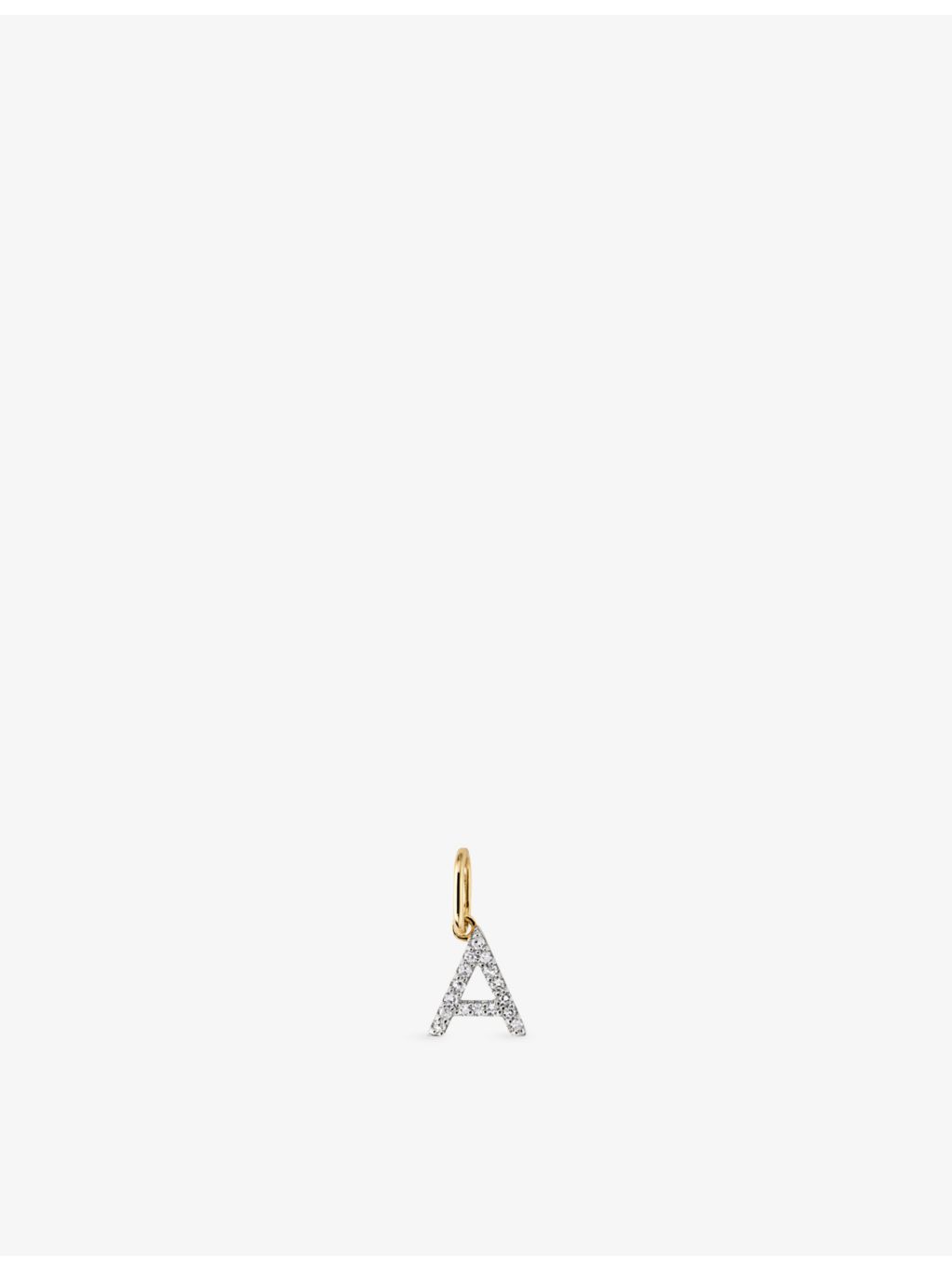 Mejuri 10ct yellow gold diamond letter charm - British product