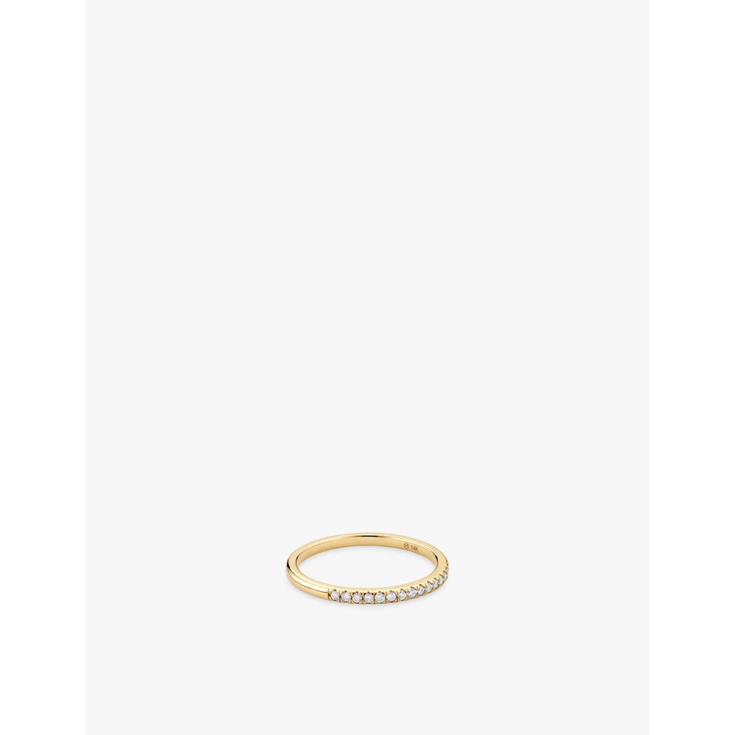 Diamonds Team 14ct Yellow Gold and 0.14ct Diamond Ring - K