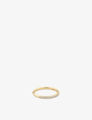 Mejuri 14ct Yellow Gold and 0.14ct Diamond Ring