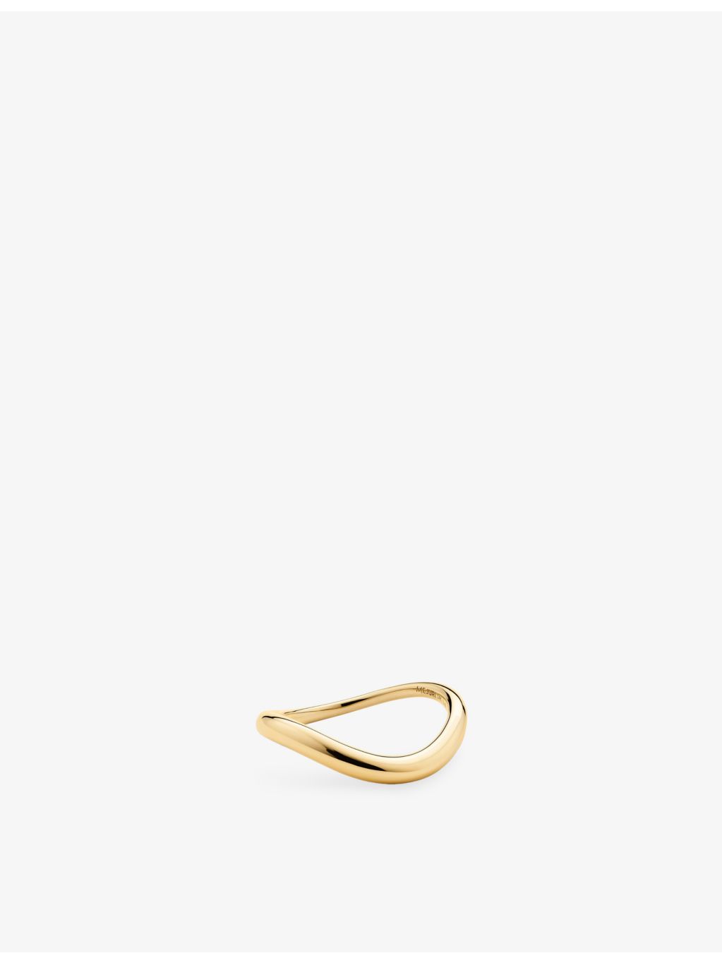 Mejuri Dôme Figure slim 10ct yellow gold ring - British product