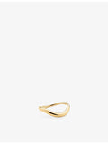 Mejuri Dôme Figure slim 10ct yellow gold ring - British product