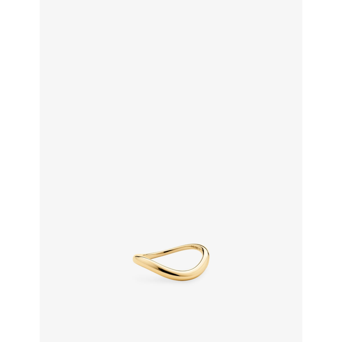 Dôme Figure Slim 10ct Gold Ring - K