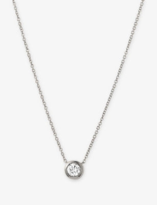 Mejuri 14ct gold and 0.23ct diamond necklace 16-18in - British product