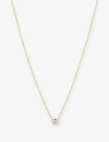 Mejuri 14ct gold and 0.23ct diamond necklace 16-18in - British product