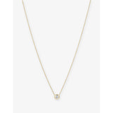 Large 14ct Gold and 0.23ct Diamond Necklace - WHITE - 1 Size