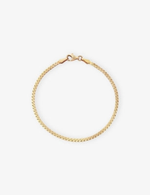 Mejuri Serpentine Chain 14k Yellow-Gold Bracelet