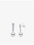 Yoko London 18ct white-gold diamond zip earrings 1.4ct (British brand)
