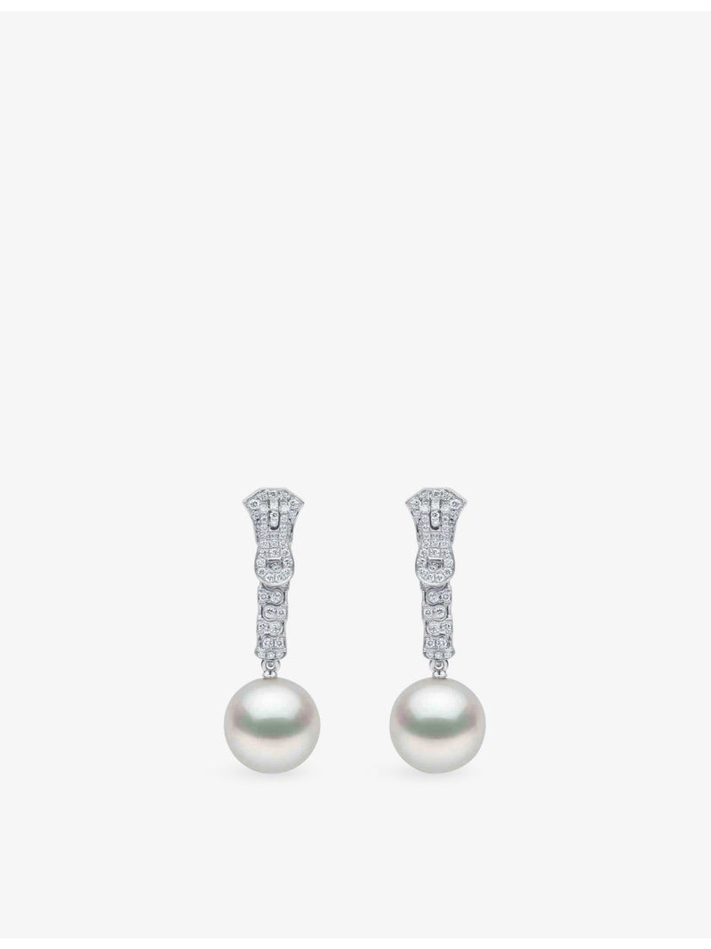 Yoko London 18ct white-gold diamond zip earrings 1.4ct (British brand)