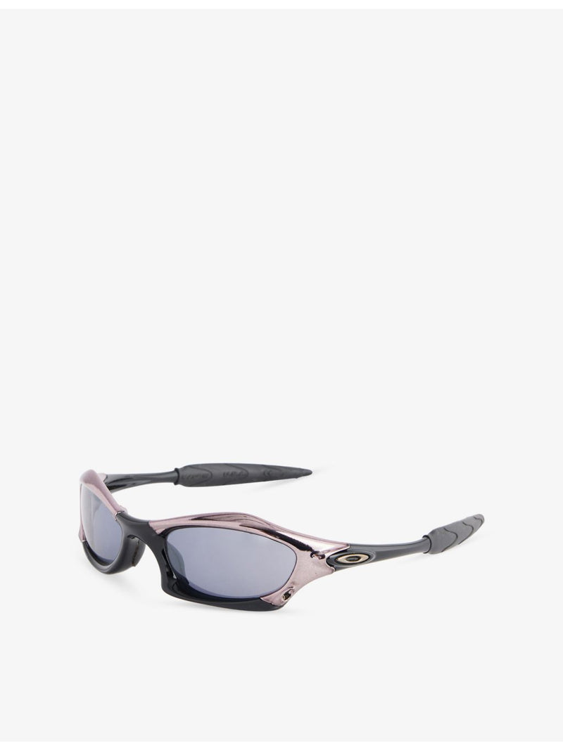 Oakley Splice rectangle-frame acetate sunglasses, imported from the UK