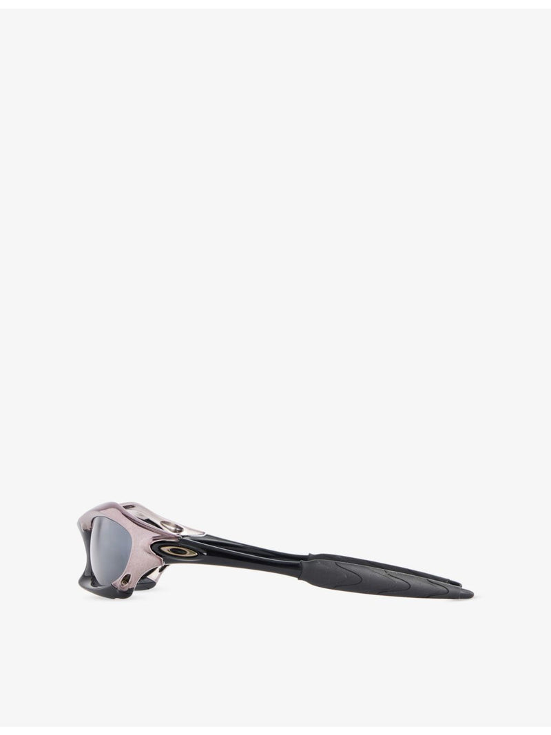 Oakley Splice rectangle-frame acetate sunglasses, imported from the UK