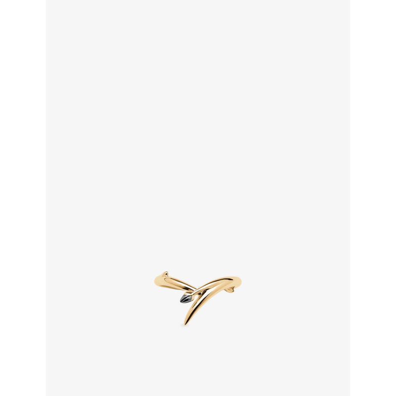 Shaun Leane bud ring sterling silver yellow gold vermeil, UK version