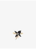 Shaun Leane Black Orchid ring with 0.05ct diamond, imported from the UK
