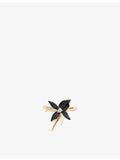 Shaun Leane Black Orchid diamond flower ring 0.05ct, imported from the UK