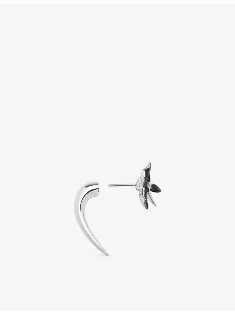 Shaun Leane Talon diamond drop earrings in sterling silver - British product