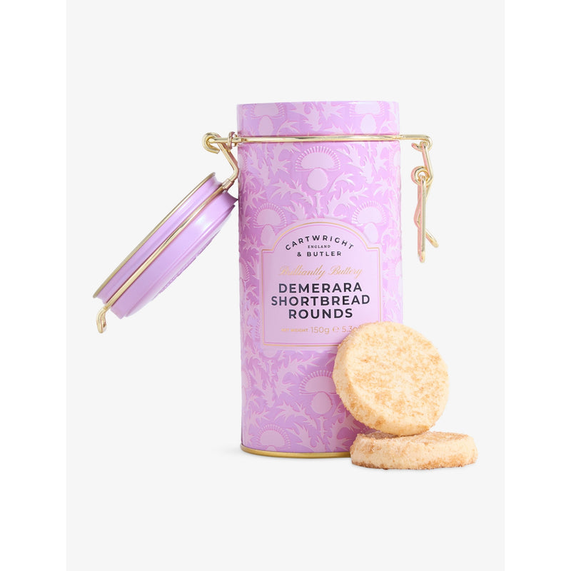 Cartwright & Butler Demerara shortbread tin 150g, imported from the UK