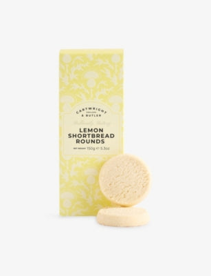 Cartwright & Butler lemon zest shortbread rounds 150g, imported from the UK