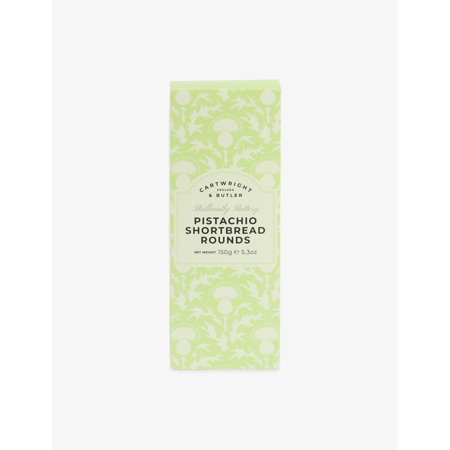Cartwright & Butler pistachio shortbreads 150g carton (British brand)