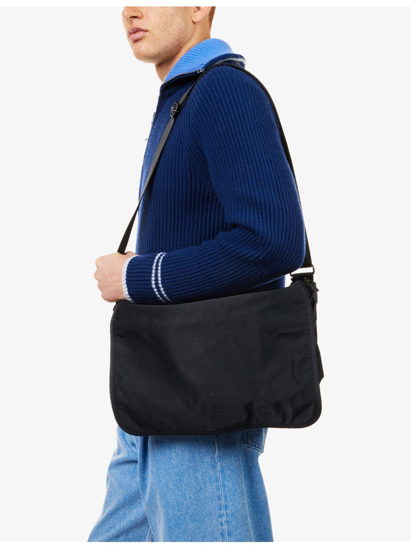 Issey Miyake pre-loved woven nylon cross-body bag, UK version