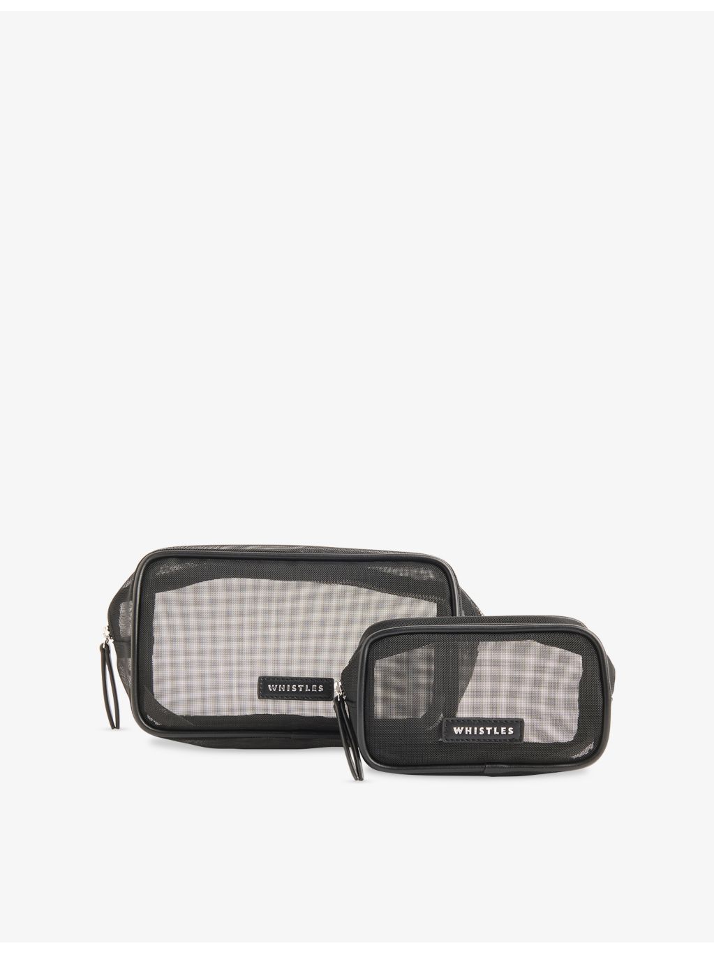 Whistles mesh wash bag set of two - British product