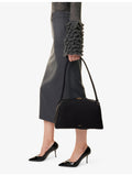 Alaïa nubuck leather shoulder bag, imported from the UK