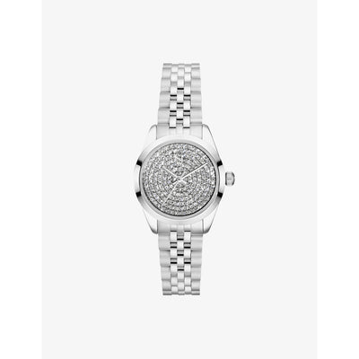 selfridges Sif Jakobs Sophia Silver Stainless Steel and Zirconia Automatic Watch 28mm- Buy online at McGrocer