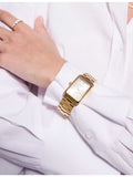 Sif Jakobs watch gold-plated automatic white zirconia 24mm, imported from the UK