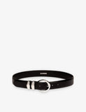 Sandro Smooth Buckle-Embellished Leather Belt