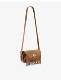 Sandro Mini Mambo suede cross body bag, imported from the UK